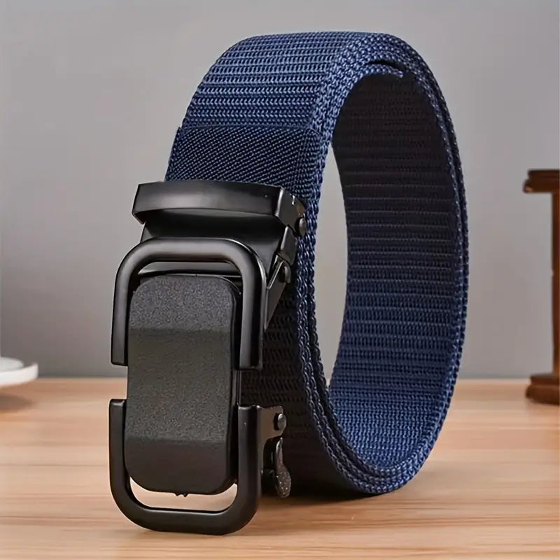 Men's Automatic Buckle Cavas Military Belt - Image 5