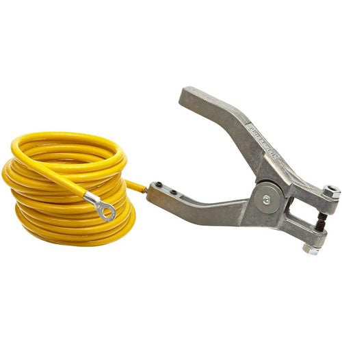 Justrite 10' ground Wire 1Clamp - Image 1