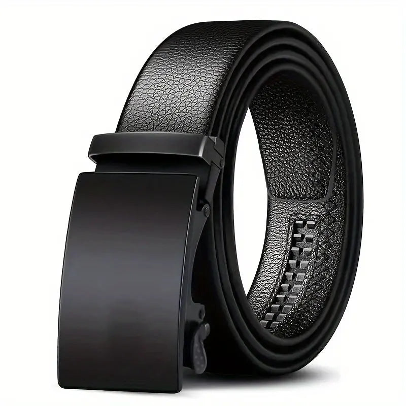 Men's Automatic Slider Leather Fashion Belt - Image 1