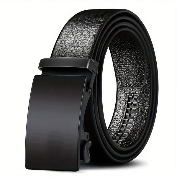 Men's Automatic Slider Leather Fashion Belt - Image 1