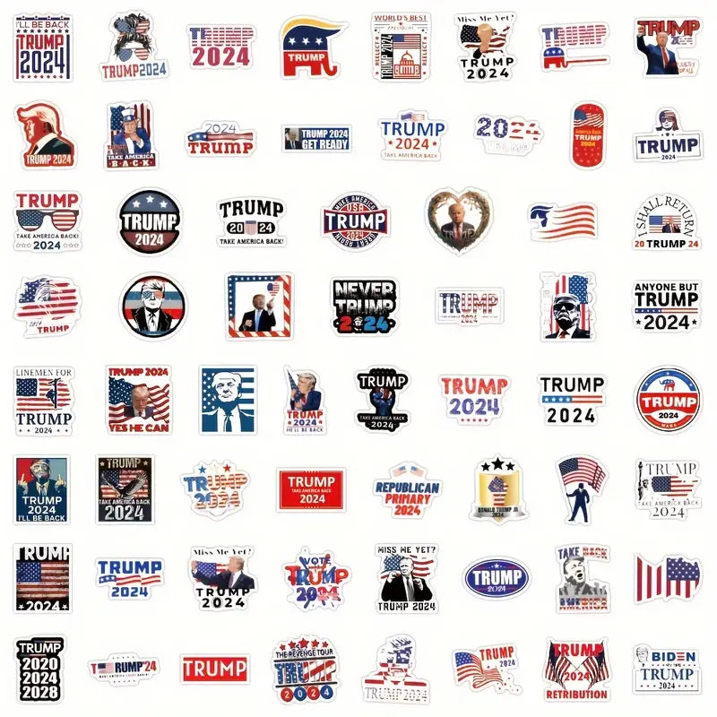 Trump 2024 Waterproof Stickers - Image 2