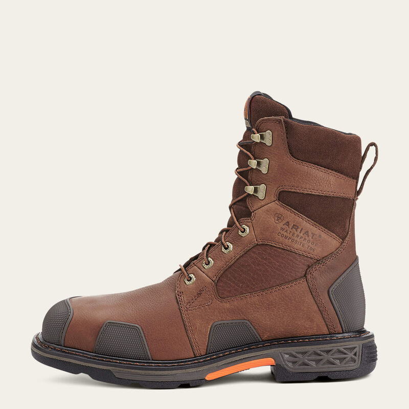Ariat Men's Overdrive 8" 10012940 Waterproof Wide Square Composite Toe Work Boot-DNR - Image 2