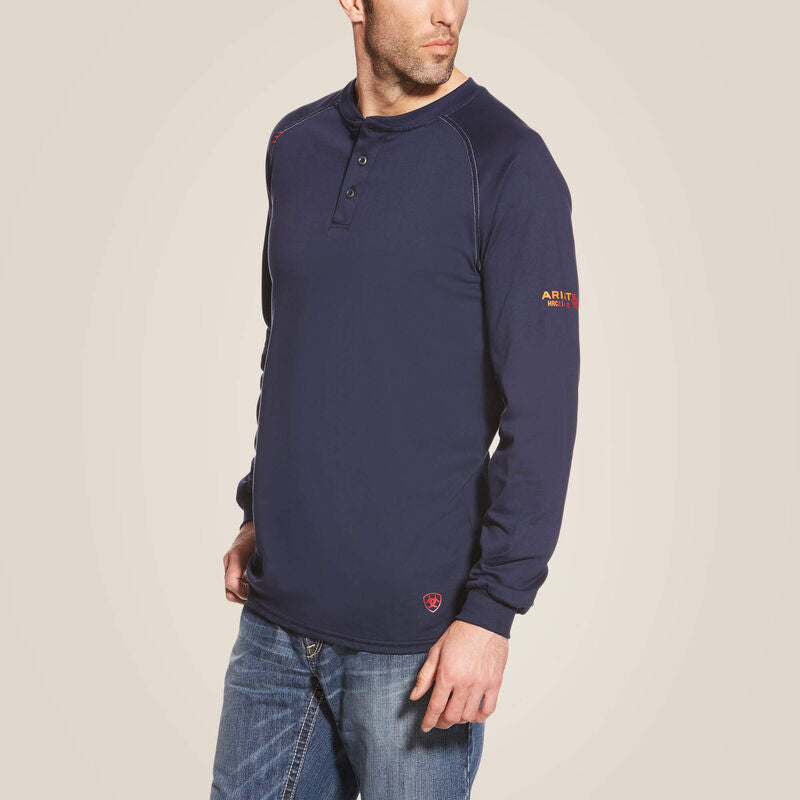 Ariat Men's FR Henley Shirt - Image 1