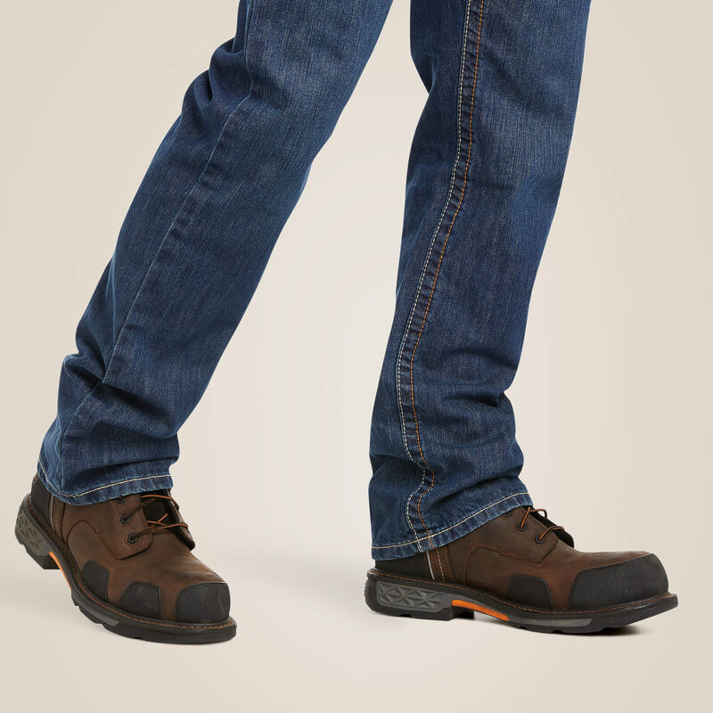 Ariat Men's FR M5 Clay 10015160 Straight Basic Stackable Straight Leg Jean - Image 4