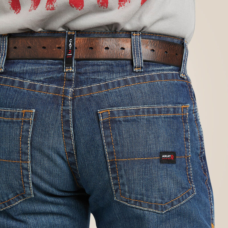Ariat Men's FR M5 Clay 10015160 Straight Basic Stackable Straight Leg Jean - Image 5