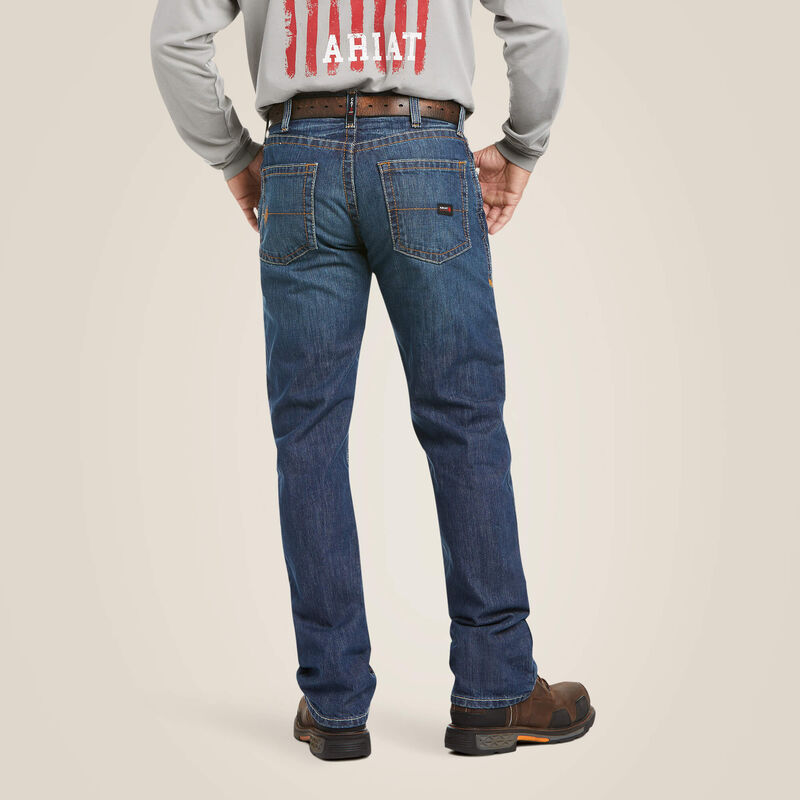 Ariat Men's FR M5 Clay 10015160 Straight Basic Stackable Straight Leg Jean - Image 1