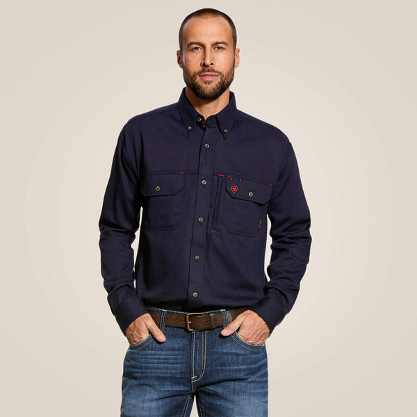 Ariat Men's FR Solid Vent Work Shirt - Image 1