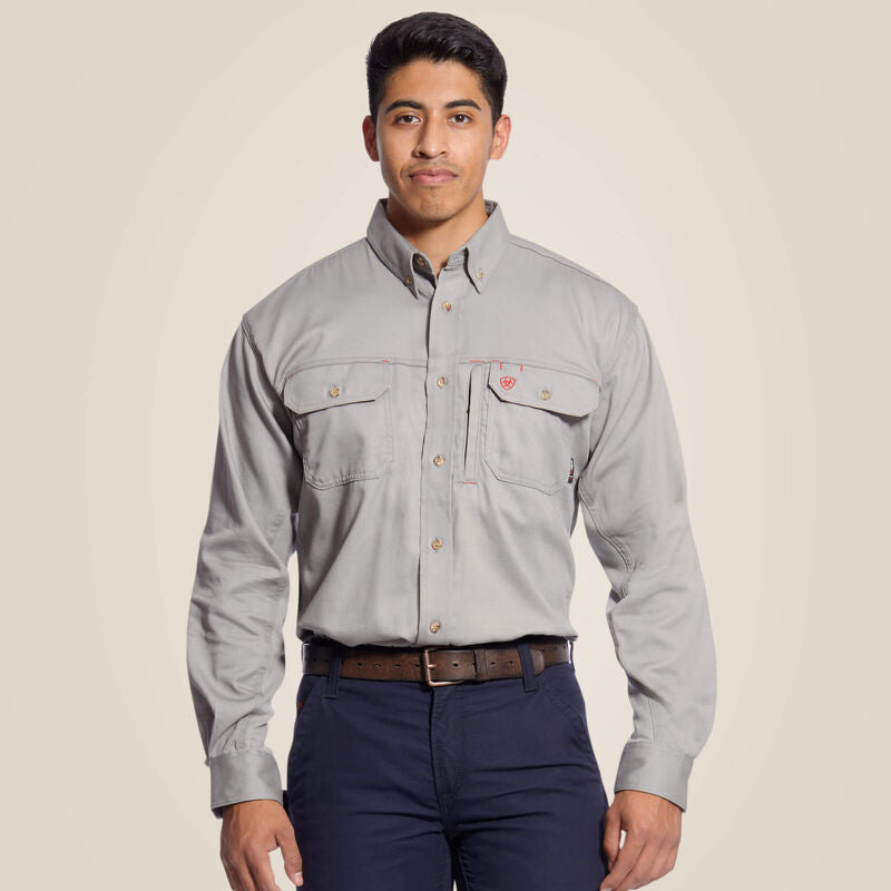 Ariat Men's FR Solid Vent Work Shirt - Image 2