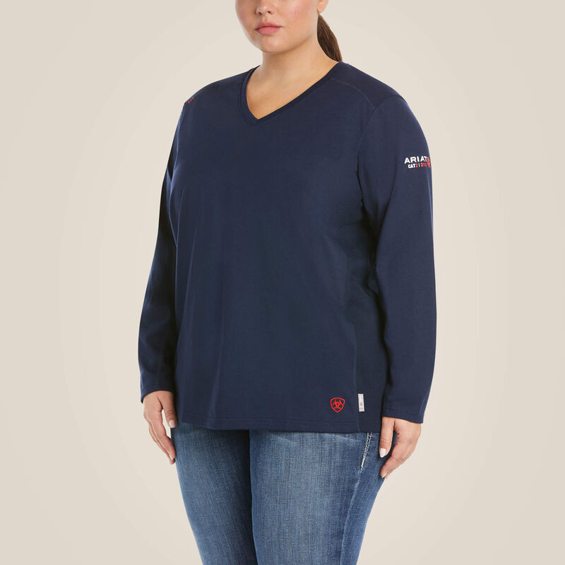 Ariat Women's FR AC Crew Top - Image 3