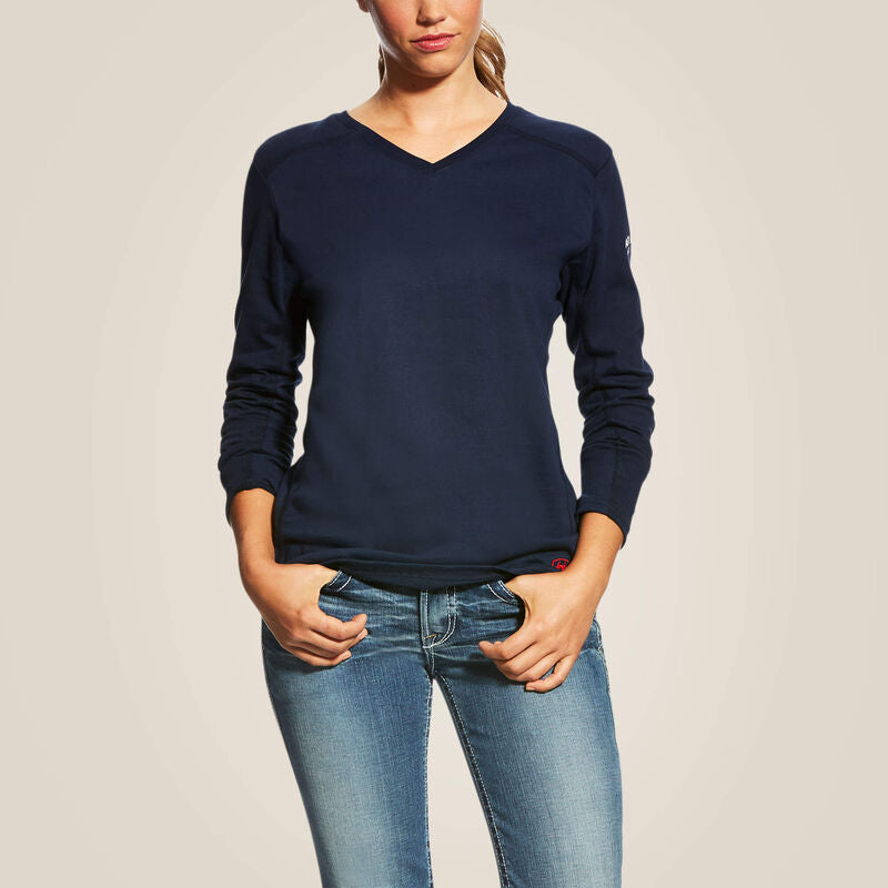 Ariat Women's FR AC Crew Top - Image 1