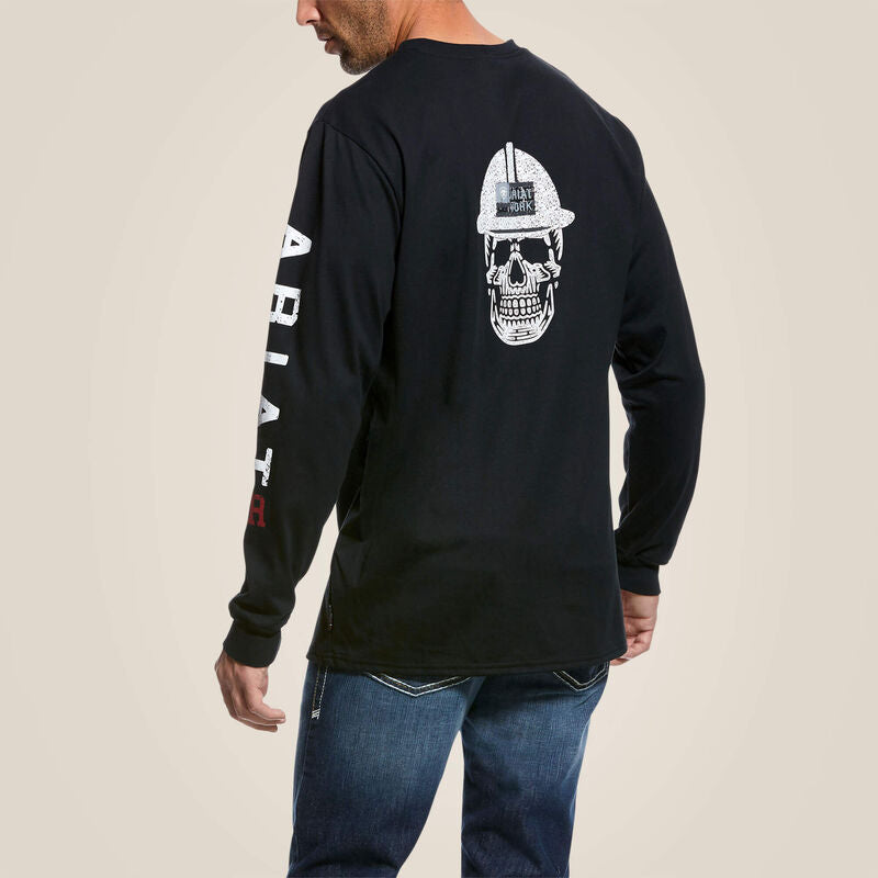 Ariat Men's FR Roughneck Skull Logo Shirt - Image 5