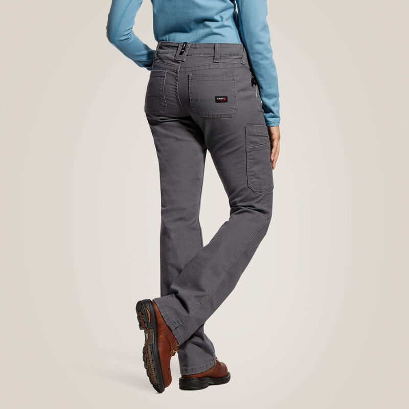Ariat Women's FR Stretch DuraLight Canvas Stackable Straight Leg Pant - Image 1