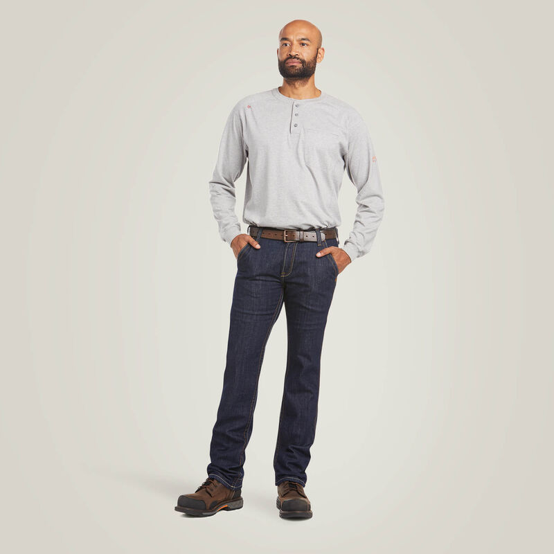 Ariat Men's FR M7 10034626 Slim DuraStretch Workhorse Stackable Straight Leg Jean - Image 3