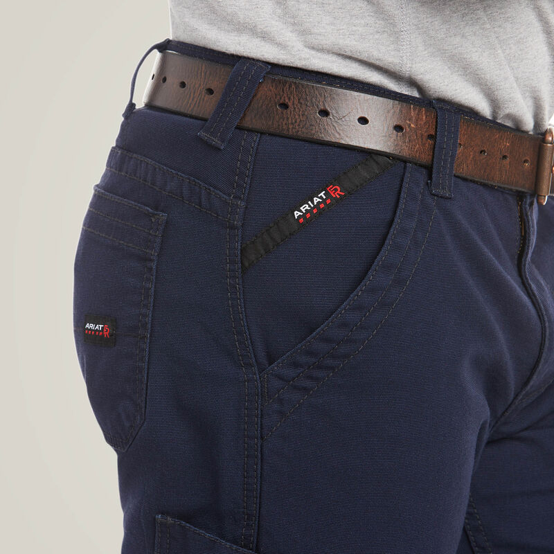 Ariat Men's FR M5 10034648 Stretch DuraLight Canvas Stackable Straight Leg Pant - Image 3