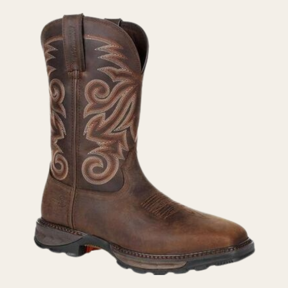 Durango Maverick XP Burly Brown Steel Toe Waterproof Western Work Boot - Image 1