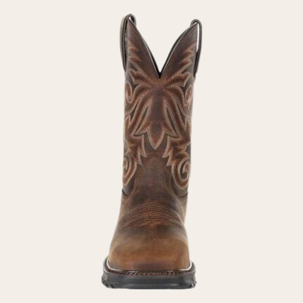 Durango Maverick XP Burly Brown Steel Toe Waterproof Western Work Boot - Image 3