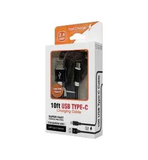 USB-C 10ft Cable 2.4amp - Image 1