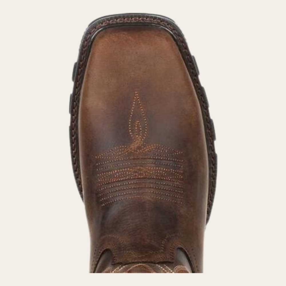 Durango Maverick XP Burly Brown Steel Toe Waterproof Western Work Boot - Image 6