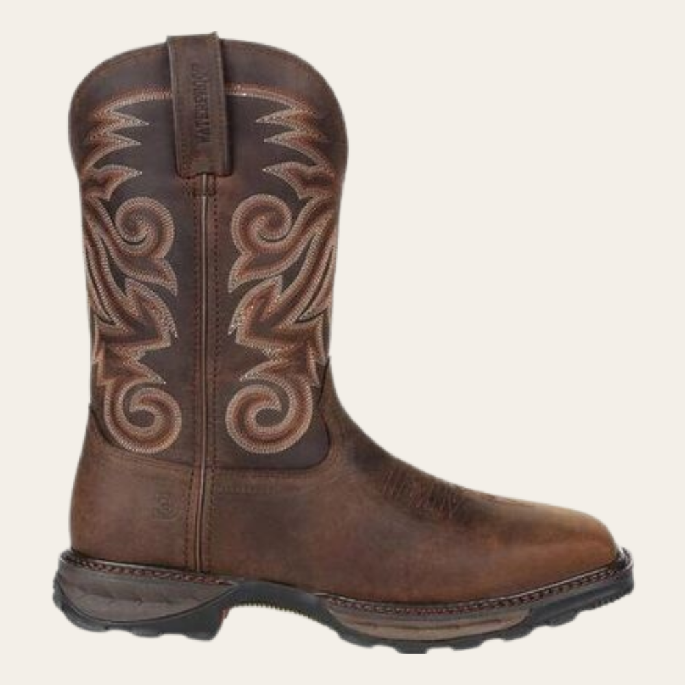 Durango Maverick XP Burly Brown Steel Toe Waterproof Western Work Boot - Image 7