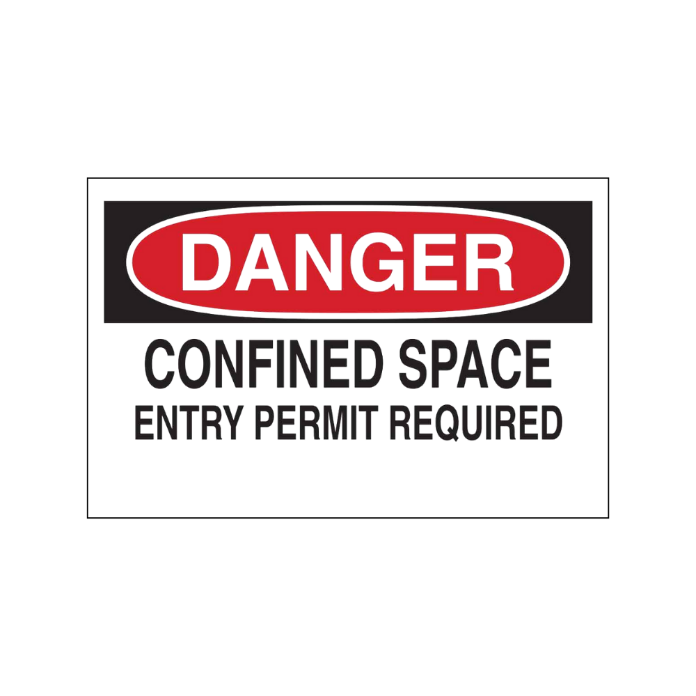 Danger Confined Space Entry Permit Required - Image 1