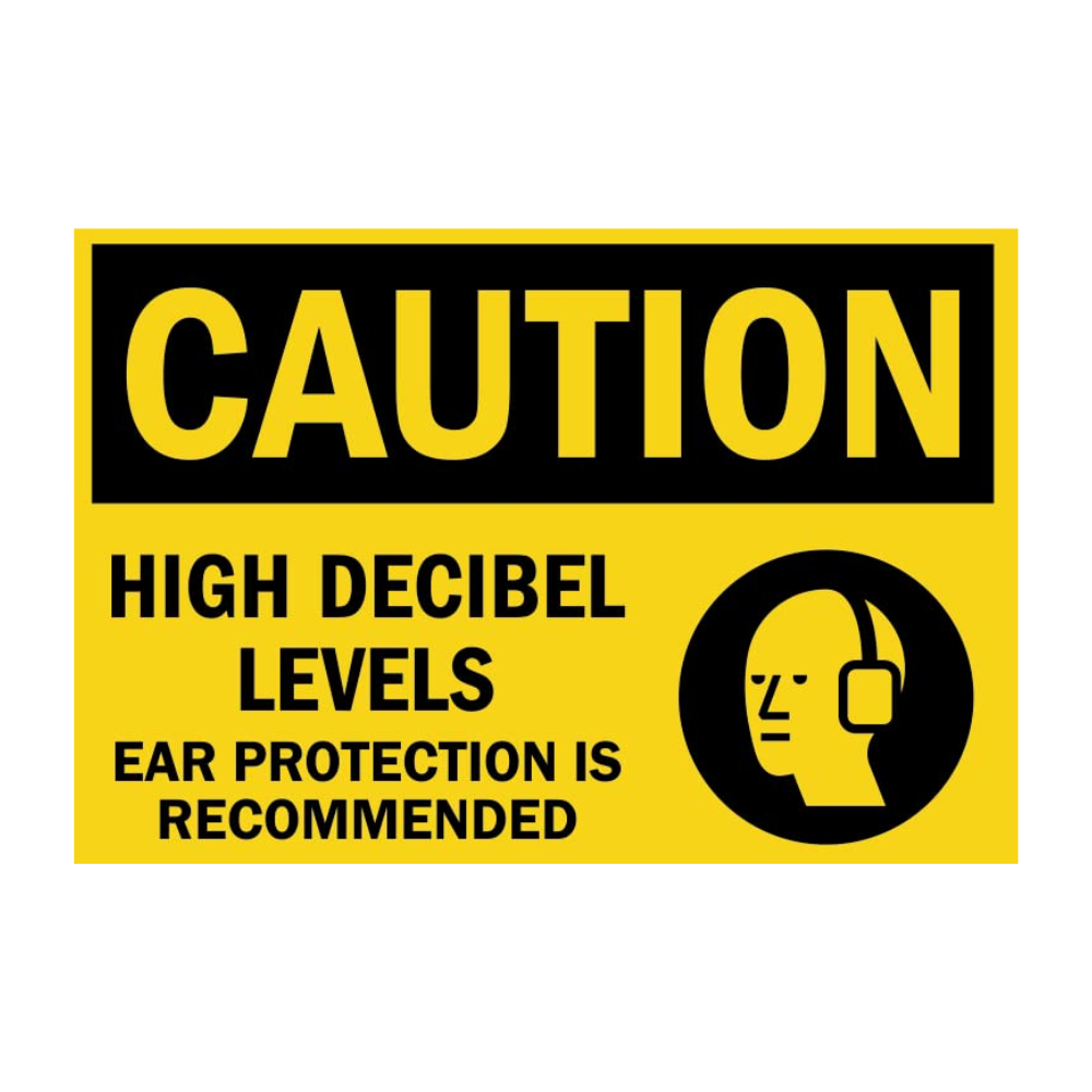 Caution High Decibel Ear Protection is Required - Image 1