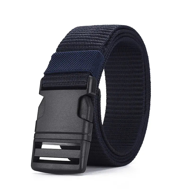 Men's Metal-Free Plastic Buckle Nylon Canvas Belt - Image 6