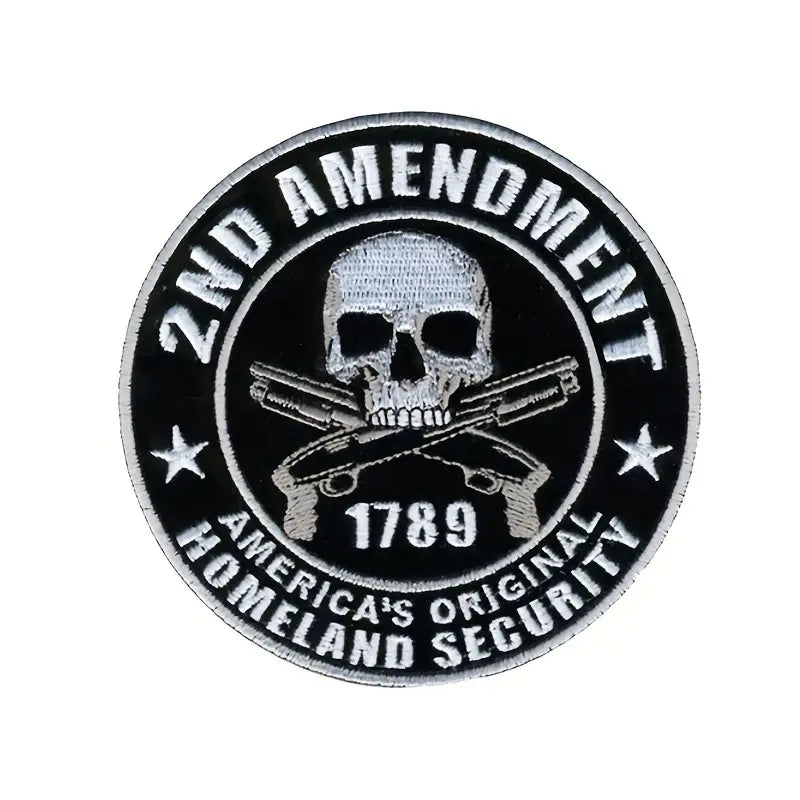 2nd Amendment America's Original Homeland Security Iron-On Patch - Image 1
