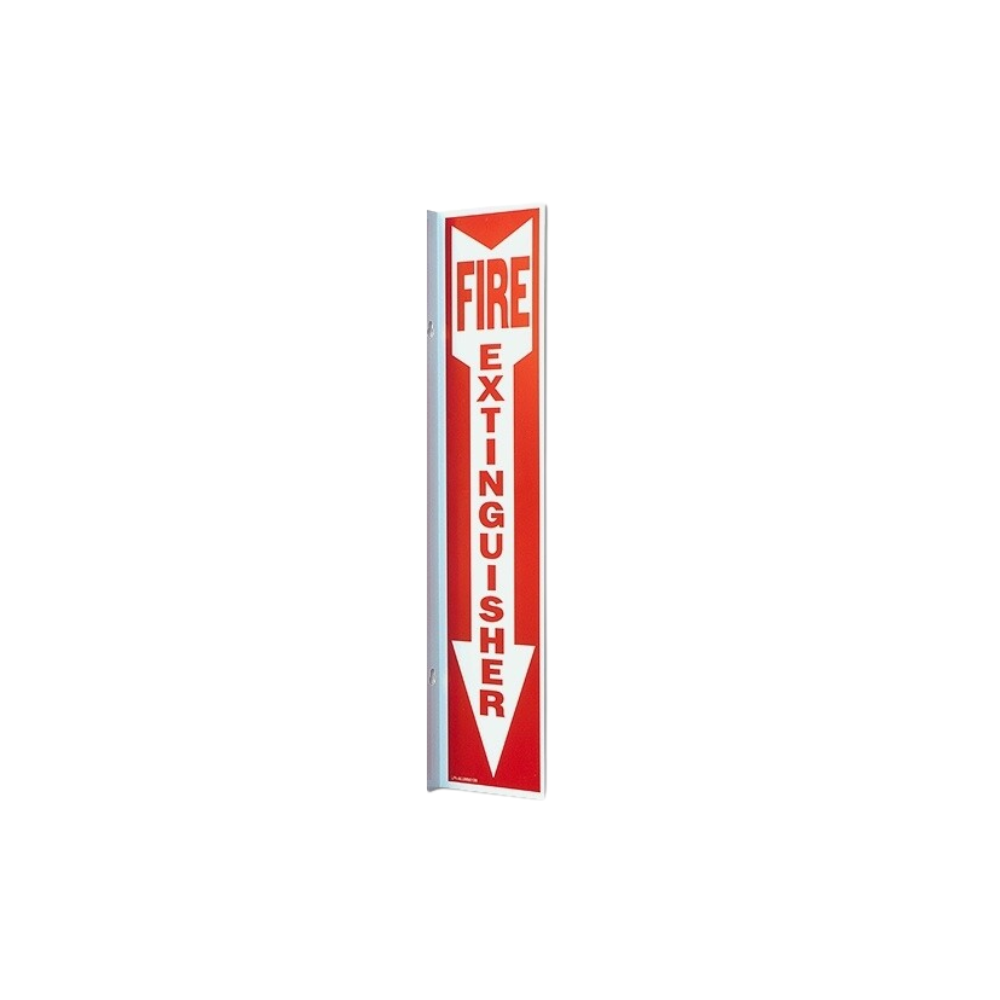 Aluminum 90 Degree Fire Extinguisher Down Arrow Angle Sign - Image 2
