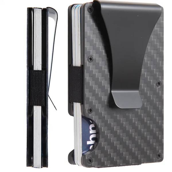 Aluminum Alloy Carbon Fiber Credit Card Holder - Image 1