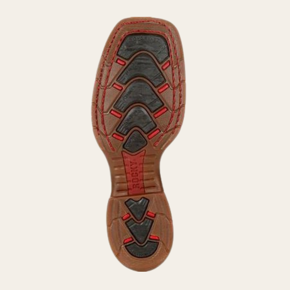 Rocky Long Range Brown & Red Composite Toe Waterproof Western Boot-DC - Image 2