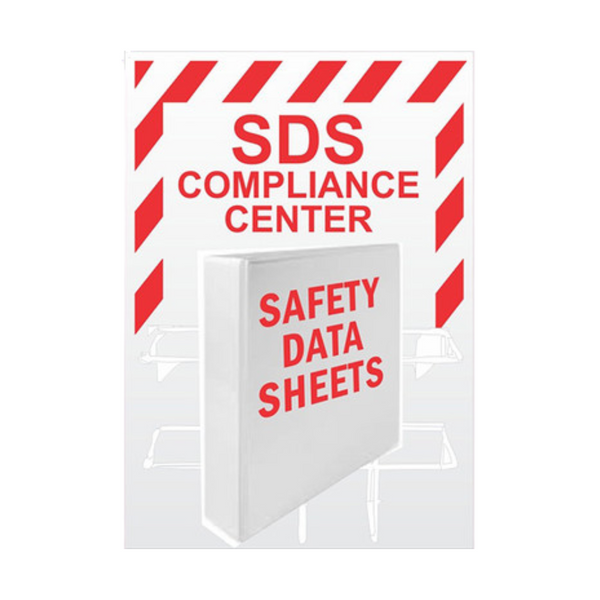 Safehouse Signs SDS Wall Mount w/ Binder - Image 1