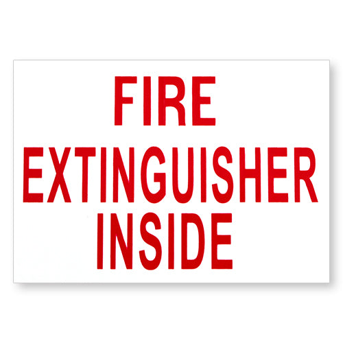 Fire Extinguisher Inside Sign - Image 2