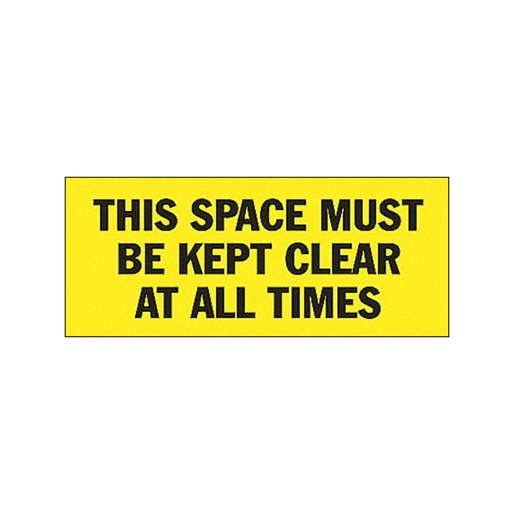 This Space Must Be Kept Clear At All Times - Image 1