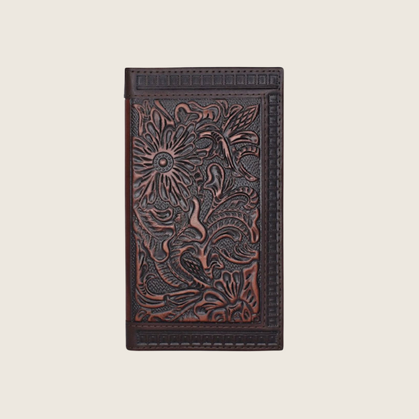 Justin Rodeo Wallet Tooled and Embossed - Image 1