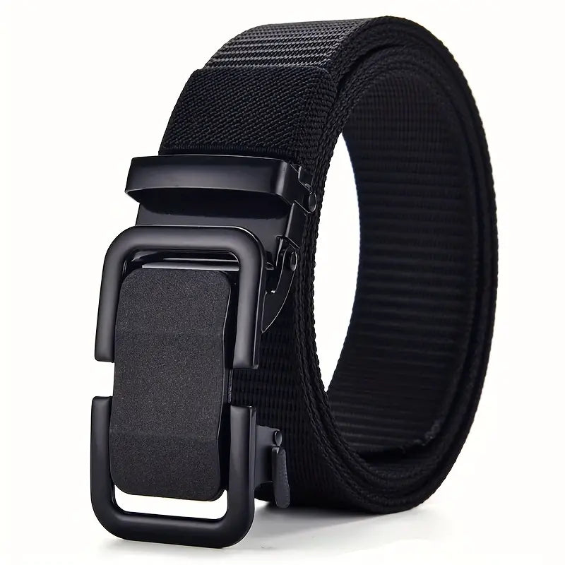 Men's Automatic Buckle Cavas Military Belt - Image 1
