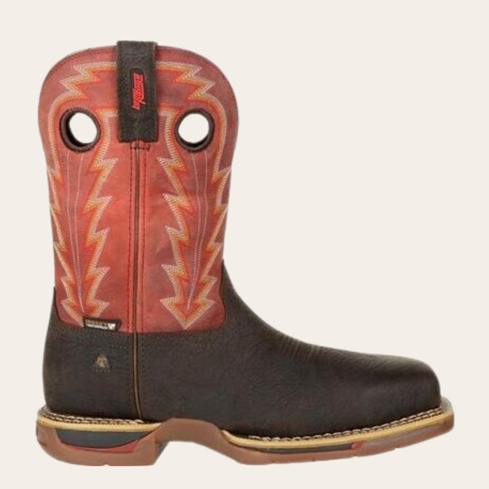 Rocky Long Range Brown & Red Composite Toe Waterproof Western Boot-DC - Image 3