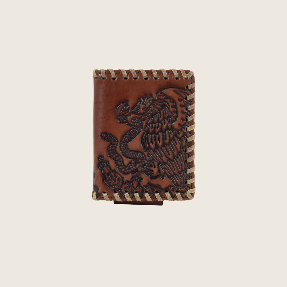 Justin Men's Tenochtitlan Brown Leather Bifold Wallet - Image 1