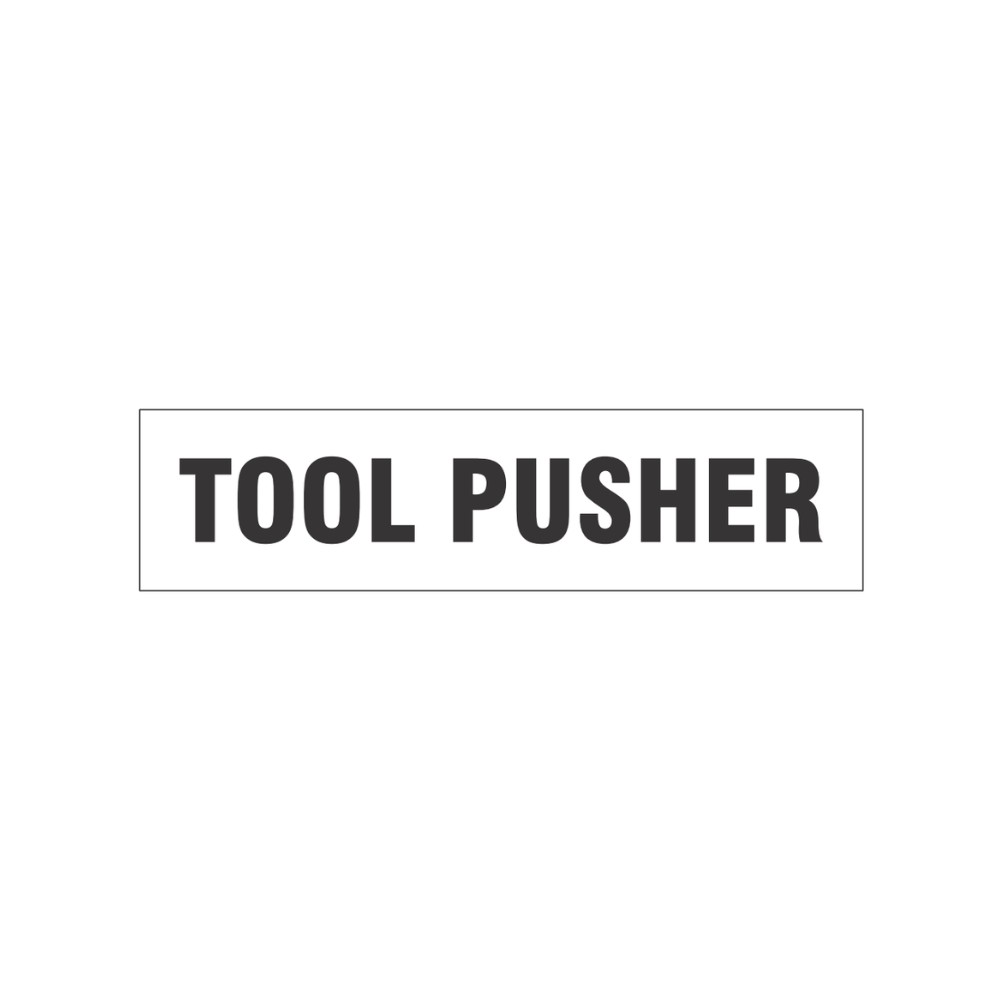 Tool Pusher Decal - Image 1