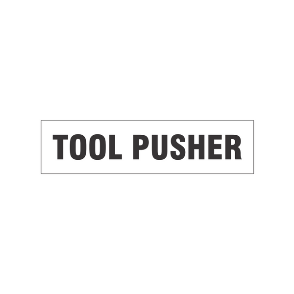 Tool Pusher Decal - Image 1