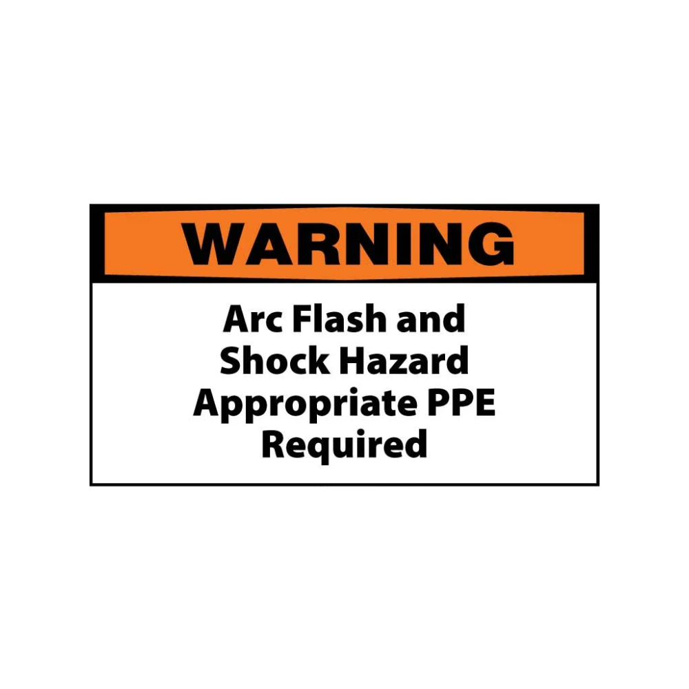 Warning Arc Flash and Shock Hazard Appropriate PPE Required - Image 1