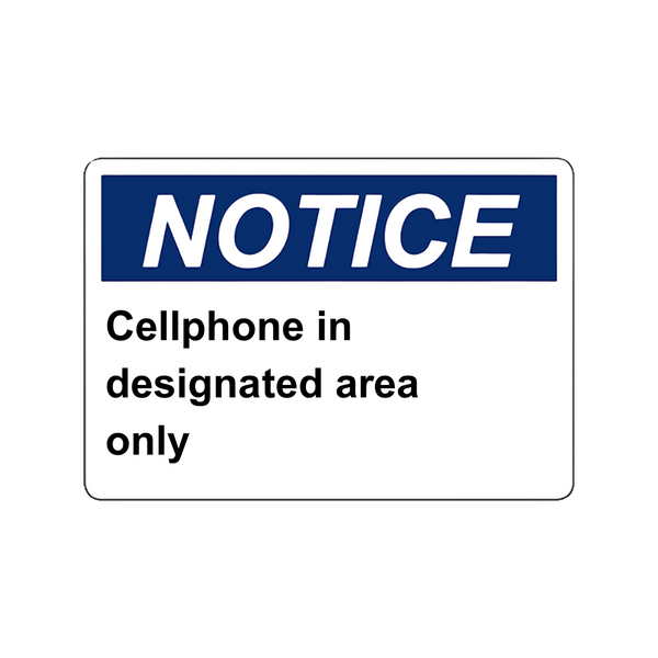 Notice Cell Phone in designated area - Image 1