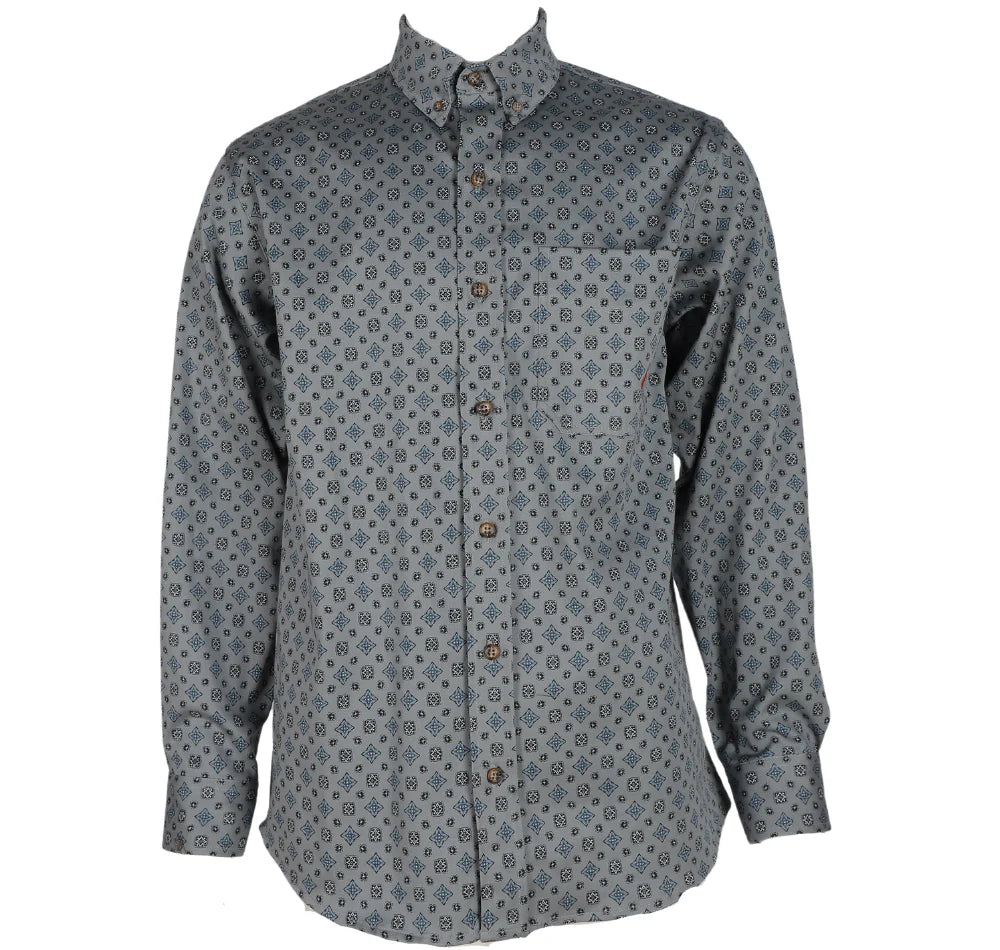 Forge Men's FR Stretch Print Button Shirt - Image 5