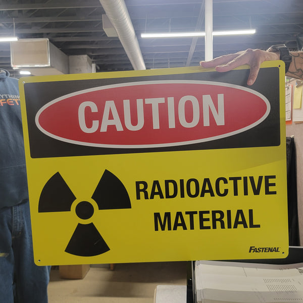 Calfrac custom sign-Caution Radioactive Material - Image 1