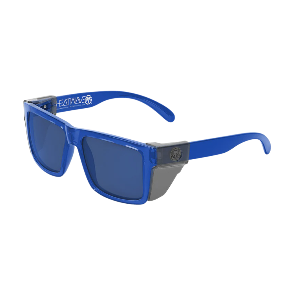 Heat Wave XL Vise Z87 Sunglasses - Neon Blue Frame / Coastal Lens - Image 2