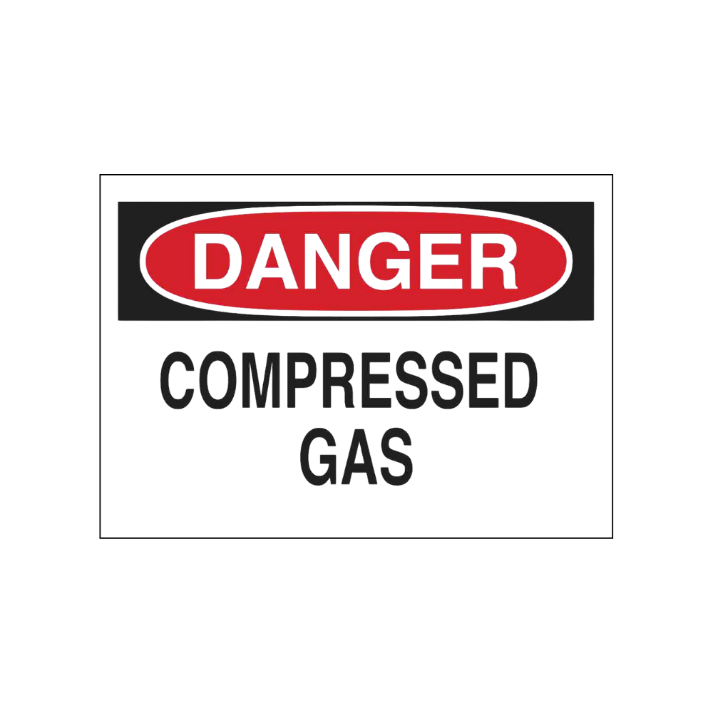 Danger Compressed Gas - Image 1
