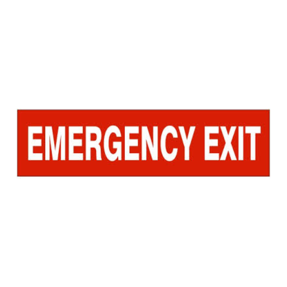 Emergency Exit 2.25x9 AV - Image 1
