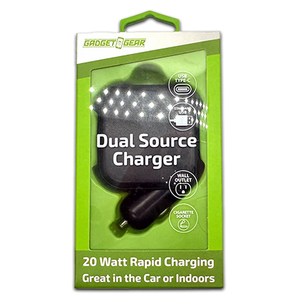 Gadget Gear USB Dual Source Charger - Image 1
