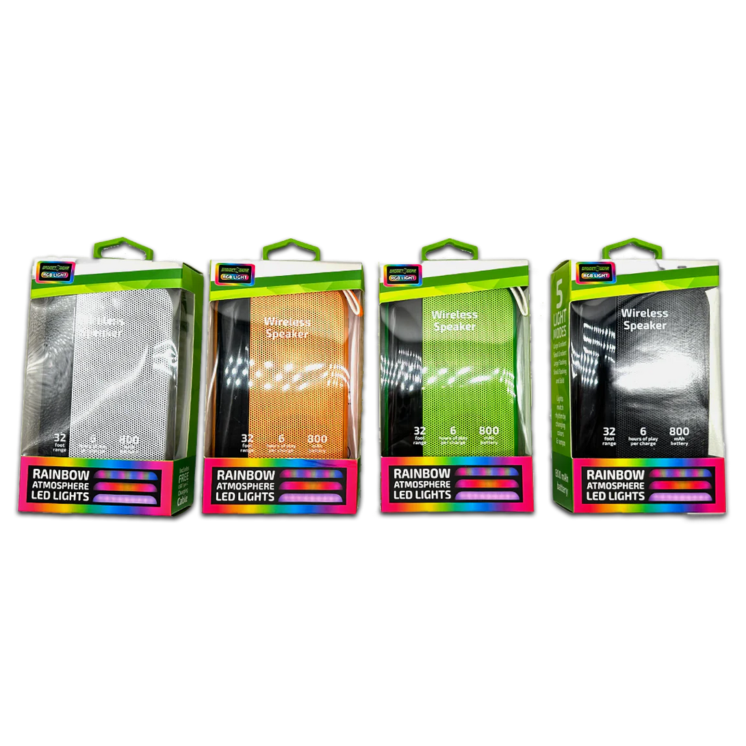 Gadget Gear RGB Light Rainbow Atmosphere LED Lights Wirless Speaker - Image 1