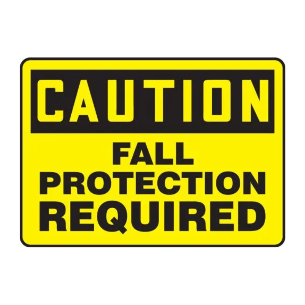 Caution Fall Protection Required - Image 1