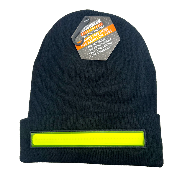 Roughneck Rechargeable LED Strip Knit Hat - Image 1